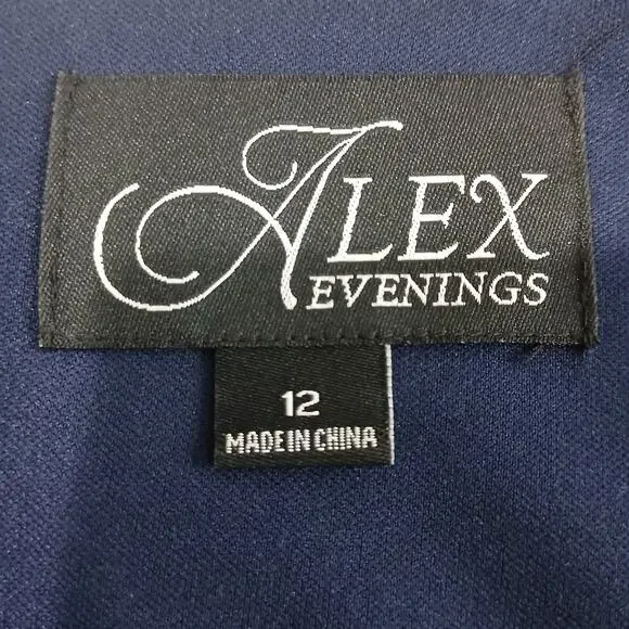 Alex Evenings Sleeveless Gown 12 Embroidered Lace Skirt 81171030 Mother Wedding - Picture 10 of 13